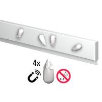 BLANK MAGNETIC RAIL INFO 200 CM (INCLUTED FIXING MATERIAL, AND RAIL PACKAGE) ARTI TEQ 1 - Cimaise Tableau 