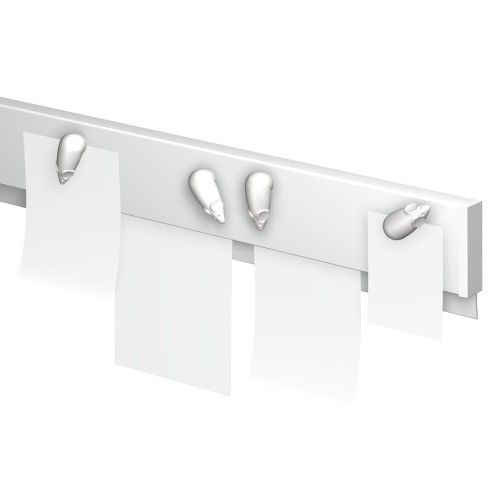 INFO MAGNETSCHIENE WEISS 200 CM (INKL. BEFESTIGUNGSTEILE UND SCHIENENENDEN) ARTI TEQ 2 - Cimaise Tableau