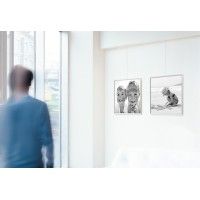 Classic Rail „J“ Stuhlschiene 20 kg (Größe nach Wahl) – Stuhlschienenbefestigung für Artiteq-Bild ARTI TEQ 8 - Cimaise Tableau 