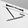 Cimaise contour rail ( Fixations incluses) ARTI TEQ 3 - Cimaise Tableau 