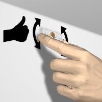 Cimase a scorrimento + Clip (Opzioni) (Da incollare o avvitare) - sospensione quadro cimase ARTI TEQ 6 - Cimase Quadro