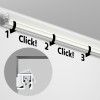 Picture rail surround + Clips (Optional) (To be glued or screwed) - picture rail mounting for artiteq ARTI TEQ 8 - Cimaise Table