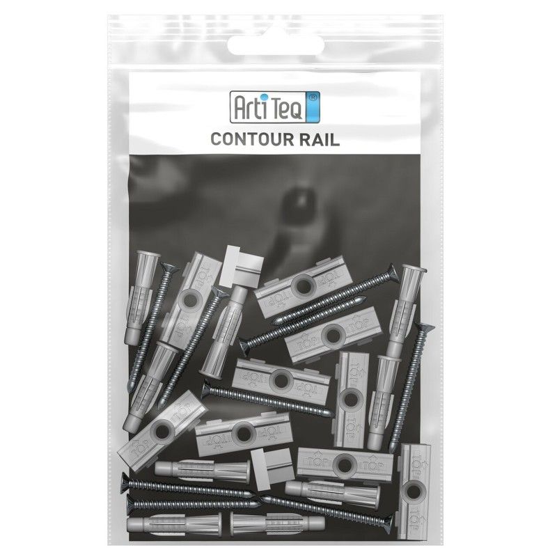 Fastening clips for rail contour (by 5) - table artiteq ARTI TEQ 3 - Cimaise Tableau 