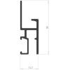 Newly Professional R30 Picture Rail + Fixing Clips - Picture Hanging System Newly 5 - Cimaise Tableau 