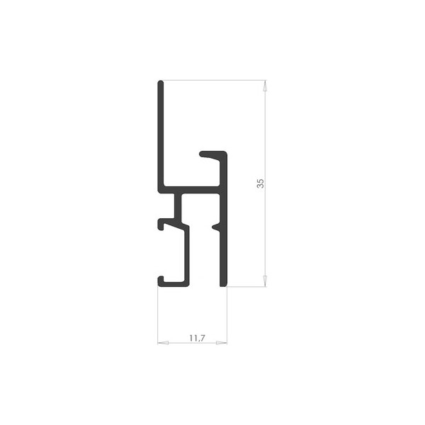 Newly Professional R30 picture rail + fixing clips - hanging picture rail newly Newly 5 - Cimaise Tableau 