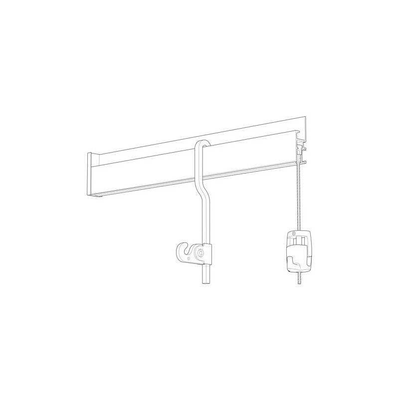 Cimaise Newly Professional R30 + Clips de fixation - accrochage cimaise tableau newly Newly 6 - Cimaise Tableau