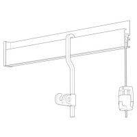 Newly riel para silla R30 profesional + clips de fijación - nuevo riel para colgar cuadros Newly 6 - Cimaise Tableau 