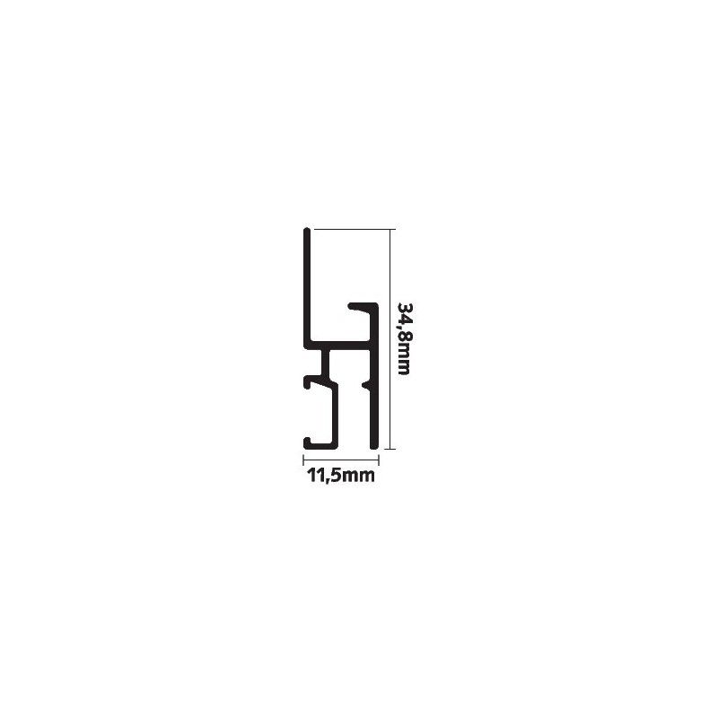 Cimasa Newly Professional R30 + Clip di fissaggio - appendere quadri alla cimasa newly Newly 7 - Cimaise Tableau 