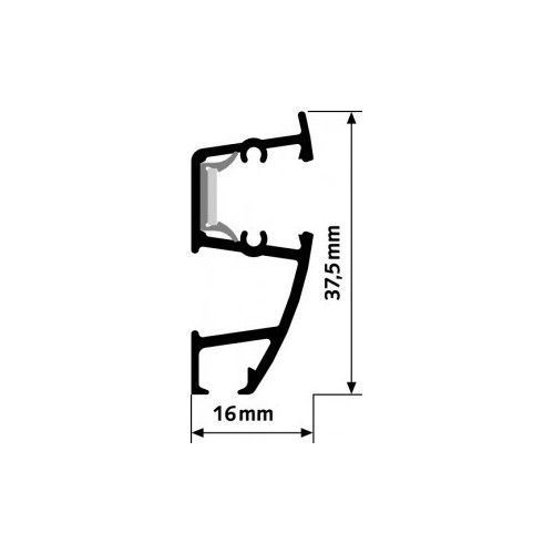 Combi pro light picture rail (size of your choice) ARTI TEQ 2 - Cimaise Tableau