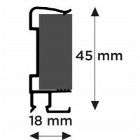 Guardasilla Art Strip para falso techo 300 cm ARTI TEQ 2 - Cimaise Tableau 