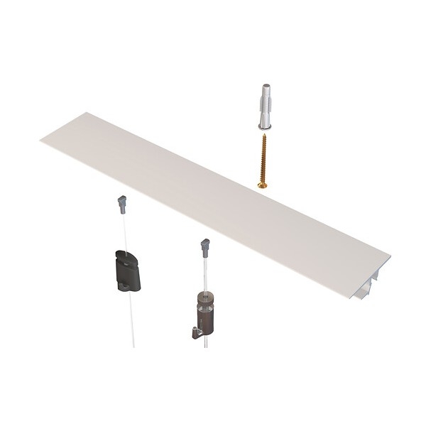 CIMAISE SHADOWLINE DRYWALL (FIXATION PLÂTRE) BLANC 13 MM 200 CM ARTI TEQ 4 - Cimaise Tableau 