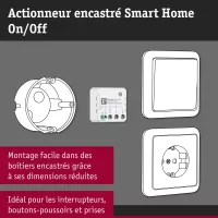 Actionneur encastré Smart Home Zigbee 3.0 On/Off - système d'accrochage et décoration - détail 5