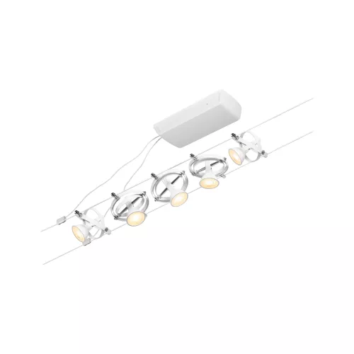 CorDuo Gimbal Cable System Basic Kit GU5, 3 max. 5x10W 230/12V Frosted White PAULMANN 62 - Cimaise Tableau 