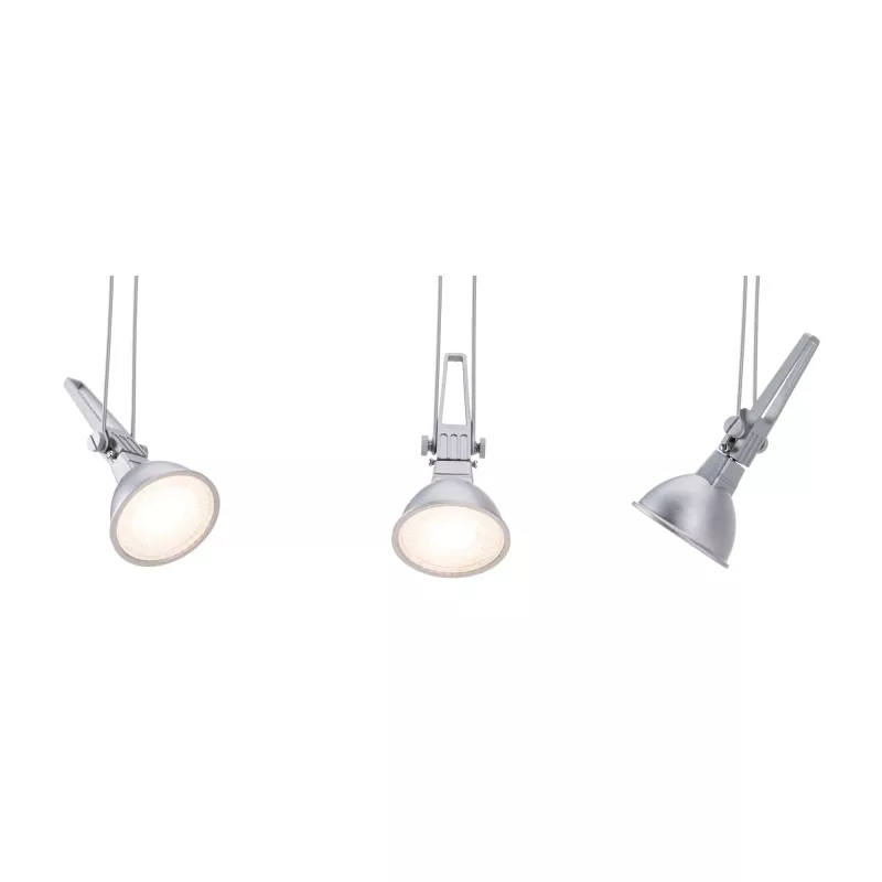 ,CorDuo Système sur câbles Comet Spot individuel GU5,,3 max. 50W gradable 12V, PAULMANN 111 - Cimaise Tableau 