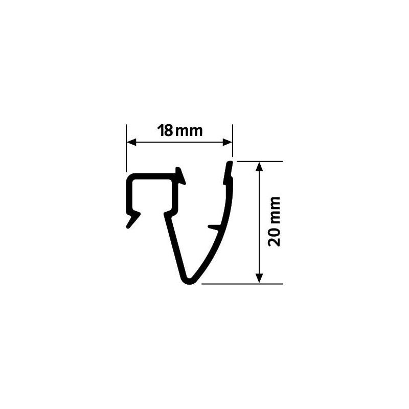Cimaise Up Rail plafond 20 Kg 200 cm ARTI TEQ 5 - Cimaise Tableau 