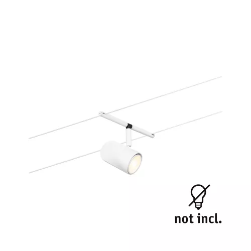 ,Sistema de cable CorDuo, casquillo individual GU5,,3 máx. 10W 12V Blanco esmerilado,,, PAULMANN 29 - Cimaise Tableau 