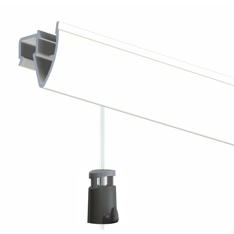 Cimaise Up Rail plafond 20 Kg 200 cm ARTI TEQ 8 - Cimaise Tableau 