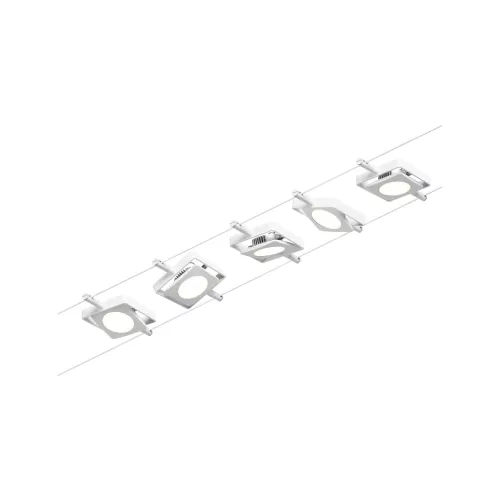 Kit base para sistema de cable LED MacLED CorDuo 5x250lm 5x4.5W 3000K 230/12V Blanco