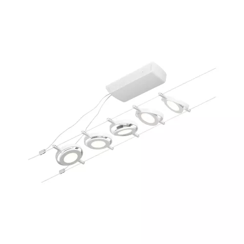 ,Sistema LED CorDuo en cables RoundMac Kit básico 5x200lm 5x4,5W 3000K 230/12V Blanco,,,