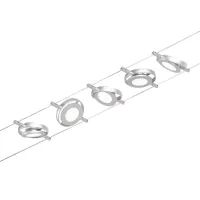 ,CorDuo Système sur câbles LED RoundMac Kit de base 5x200lm 5x4,,5W 3000K 230/12V Chrome mat,,, - système d'accrochage et décoration - détail 1
