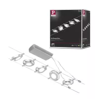 ,CorDuo Système sur câbles LED RoundMac Kit de base 5x200lm 5x4,,5W 3000K 230/12V Chrome mat,,, - système d'accrochage et décoration - détail 6