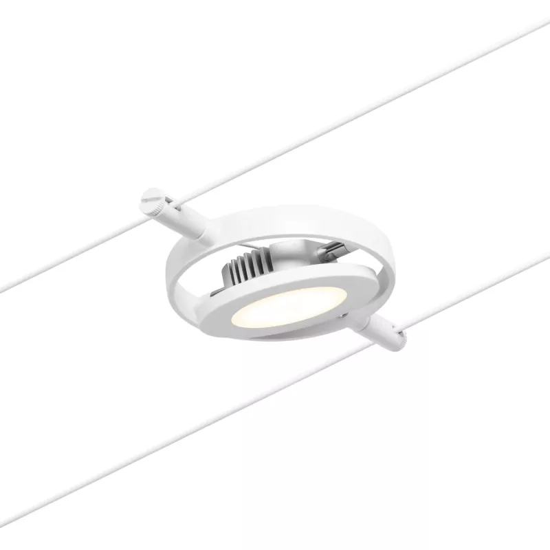 ,CorDuo Système sur câbles LED RoundMac Spot individuel 200lm 4,,5W 3000K 12V Blanc dépoli,,,