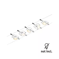 ,Sistema CorDuo sobre Cables Mac II Kit Básico GU5,,3 máx. 5x10W 230/12V Blanco Esmerilado,,, - système d'accrochage et décoration - détail 1