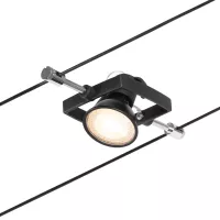 ,Sistema CorDuo sobre Cables Mac II Kit Básico GU5,,3 máx. 5x10W 230/12V Negro Mate,,, - système d'accrochage et décoration - détail 6