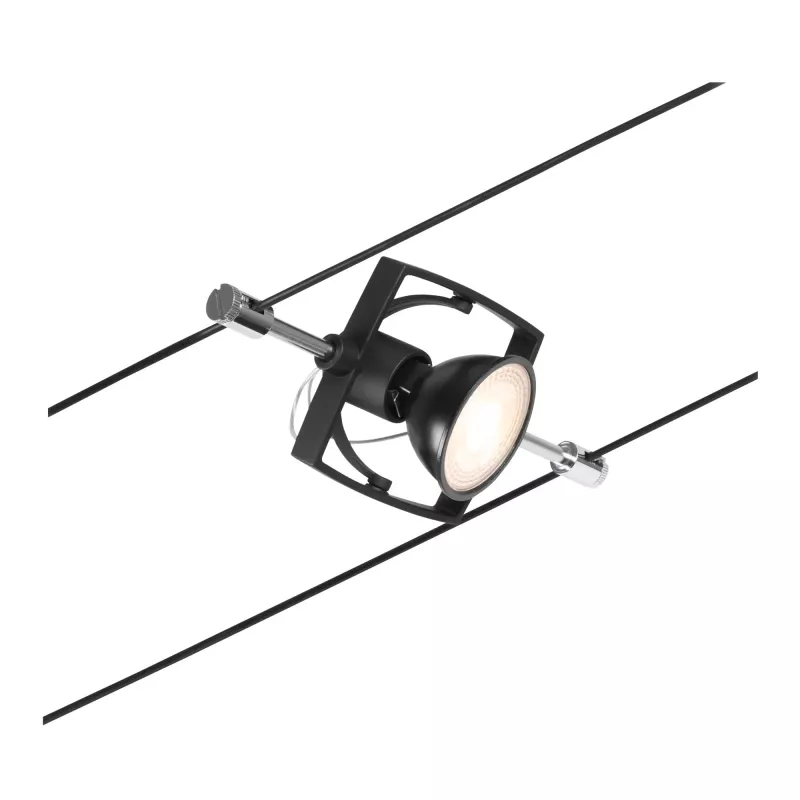 ,CorDuo Système sur câbles Mac II Spot individuel GU5,,3 max. 10W 12V Noir mat,,,