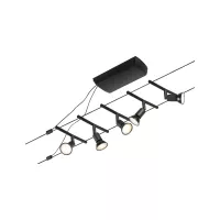 ,CorDuo Système sur câbles Salt Kit de base GU5,,3 max. 5x10W 230/12V Noir mat,,, - système d'accrochage et décoration - détail 2