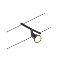 Sistema de cables individuales CorDuo Salt Spot GU5, 3 máx. 10W 12V Negro mate - système d'accrochage et décoration - détail 5