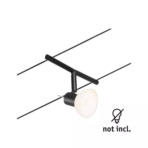 ,CorDuo Système sur câbles Sheela Spot individuel GU5,,3 max. 10W 12V Noir mat,,,