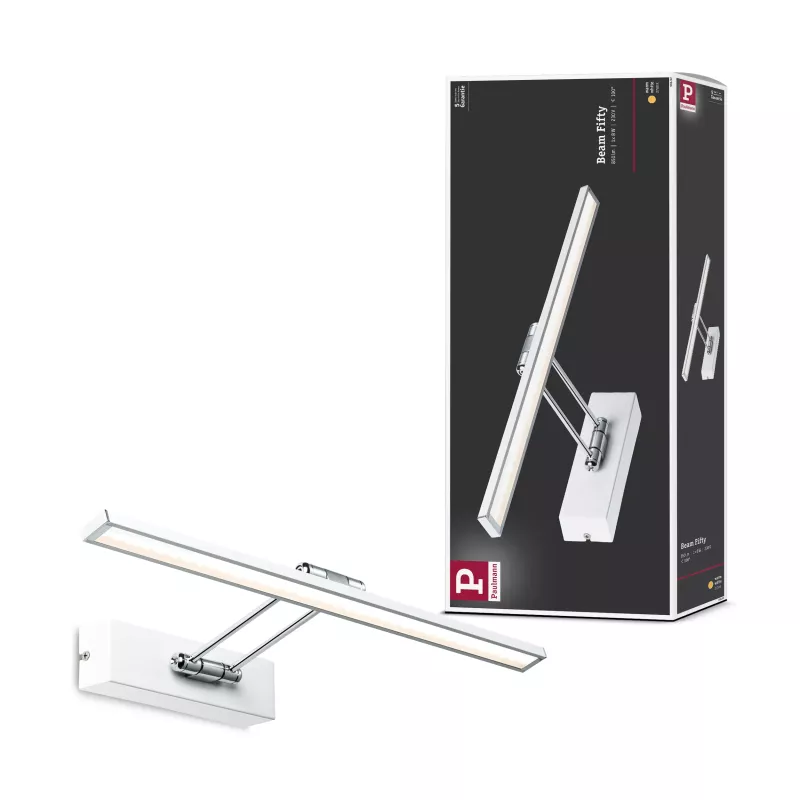 Lámpara LED para galería de fotos, haz de luz de 2700 K, 580 lm, 230 V, 7 W, blanca.