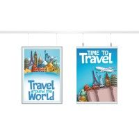 Cimaise Poster Snap (Par 2 HAUT/BAS) ARTI TEQ 4 - Cimaise Tableau