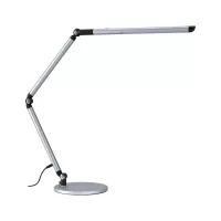 Lámpara de escritorio LED con regulador de intensidad de 3 pasos, barra flexible, interruptor blanco, 700 lm, 9,5 W, color plata - système d'accrochage et décoration - détail 3