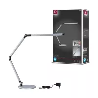 LED Schreibtischlampe mit 3-stufiger Dimmfunktion, FlexBar, weißem Schalter, 700 lm, 9,5 W, Silber - système d'accrochage et décoration - détail 10