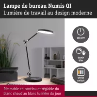 Numis QI White Switch LED Schreibtischlampe 1000lm 11W - système d'accrochage et décoration - détail 6