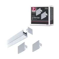 Linion Accessoires Extrémités Kit de 2 Chrome mat Matière plastique - système d'accrochage et décoration - détail 3