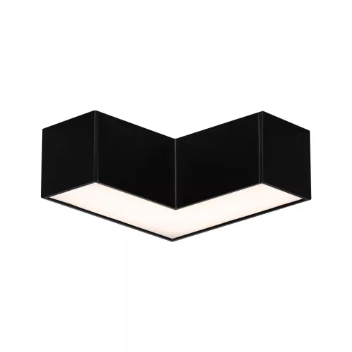 Luz de canal Linion de 90°, 24 V, 3,5 W, 3000 K, color negro. PAULMANN 14 - Cimaise Tableau 