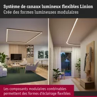 ,Linion Canal lumineux 90 ° 24V 3,,5W 3000K Noir signal, - système d'accrochage et décoration - détail 4