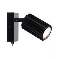 Foco Lirena GU10, máx. 10 W, metal negro mate. - système d'accrochage et décoration - détail 1
