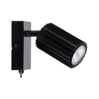 Spotlight Lirena GU10 max. 10W Noir mat Métal - système d'accrochage et décoration - détail 3