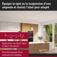,URail Abat-jour DecoSystems Alvaro 144mm Blanc,, Doré, - système d'accrochage et décoration - détail 5