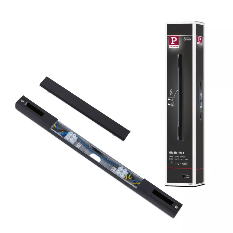 URail Alimentation électrique Centre 304x18mm max. 1000/1000W