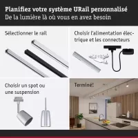URail Alimentation électrique Zigbee 3.0 Câble 1m max. 100W - système d'accrochage et décoration - détail 5
