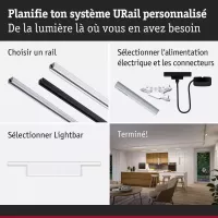 ,URail Lightbar 3-Step-Dim Ceris 800lm 9,,5W 3000K gradable 230V Blanc signal, - système d'accrochage et décoration - détail 6