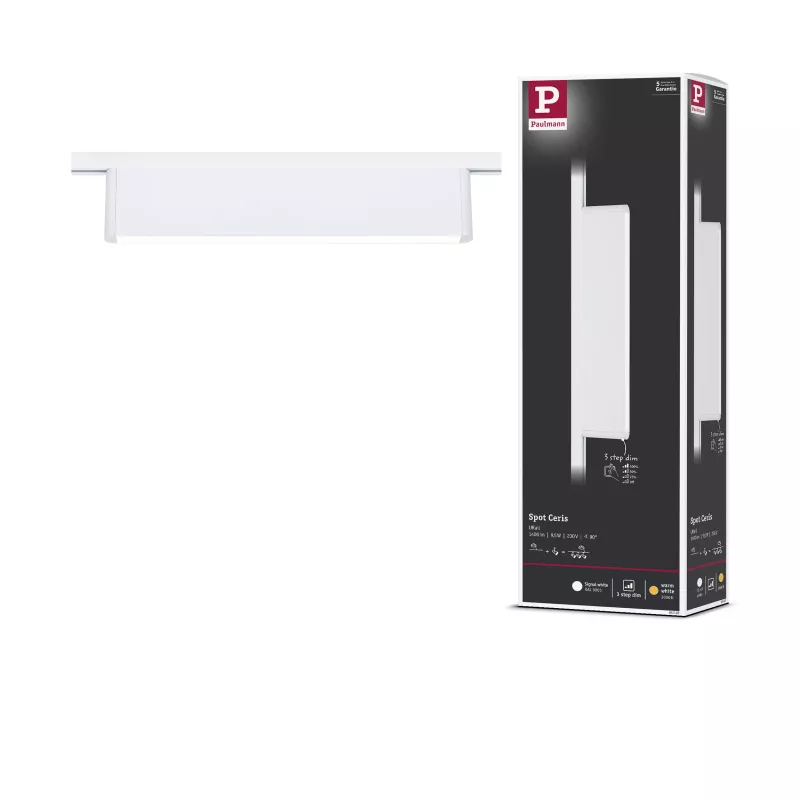 ,URail Lightbar 3-Step-Dim Ceris 800lm 9,,5W 3000K gradable 230V Blanc signal,