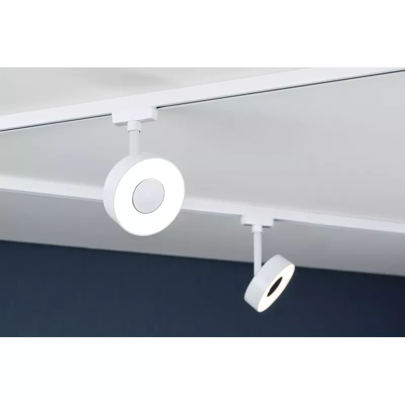 URail Track spotlight 3-Step-Dim Circle 280lm 5W 3000K dimmable 230V Signal white PAULMANN 24 - Cimaise Tableau 