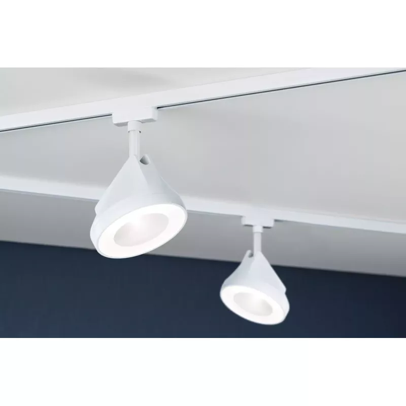 ,URail Gleisstrahler Arena Einzelstrahler 900lm 15,,1W 4000K dimmbar 230V Signal weiß,