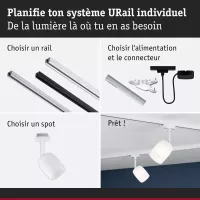 URail-Schienenstrahler Blossom G9, max. 10 W, dimmbar, 230 V, Signalweiß - système d'accrochage et décoration - détail 6